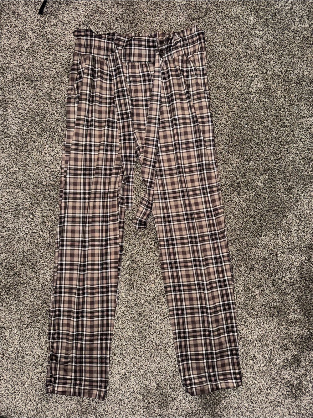 Joe Benbasset Plaid Pants in Brown and Black